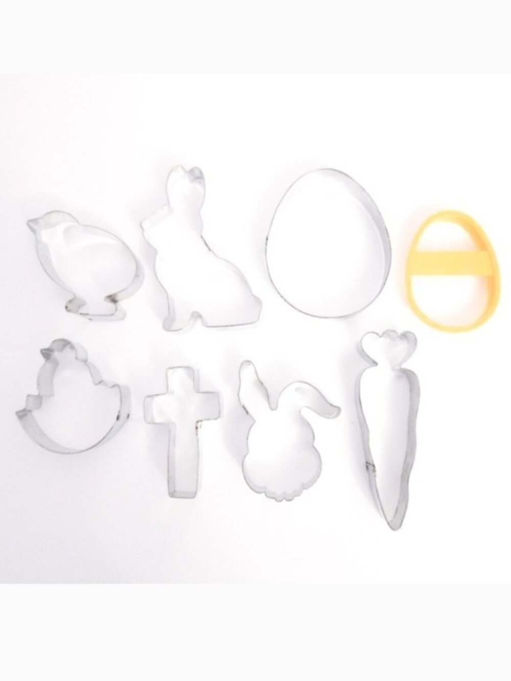 Easter Bunny, Spring‎ Chick, Egg, Christian Cross Cookie Cutters Lot (Set of 8)
